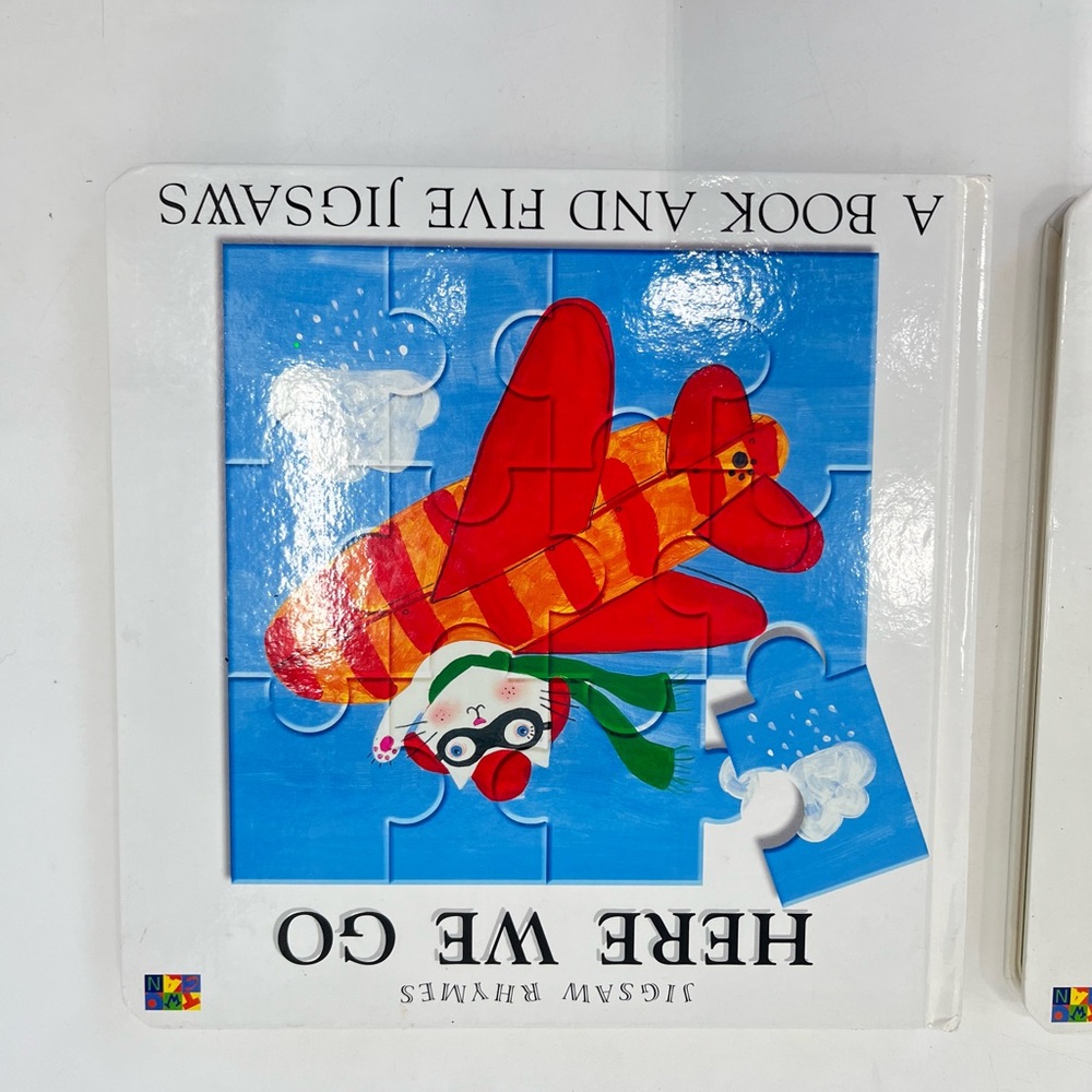 Lot of 2 Childrens Jigsaw and Rhyme Board Books Splish Slash Here We Go - Picture 3 of 12